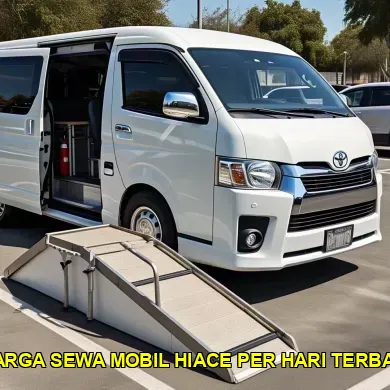 harga sewa mobil Hiace per hari terbaik